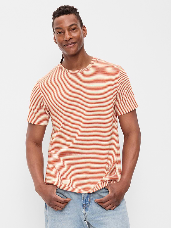 Crew-Neck Striped T-Shirt