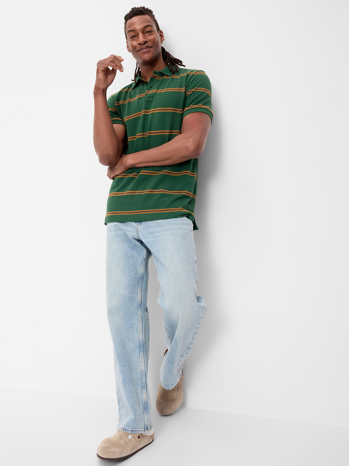 Image number 3 showing, Striped Pique Polo