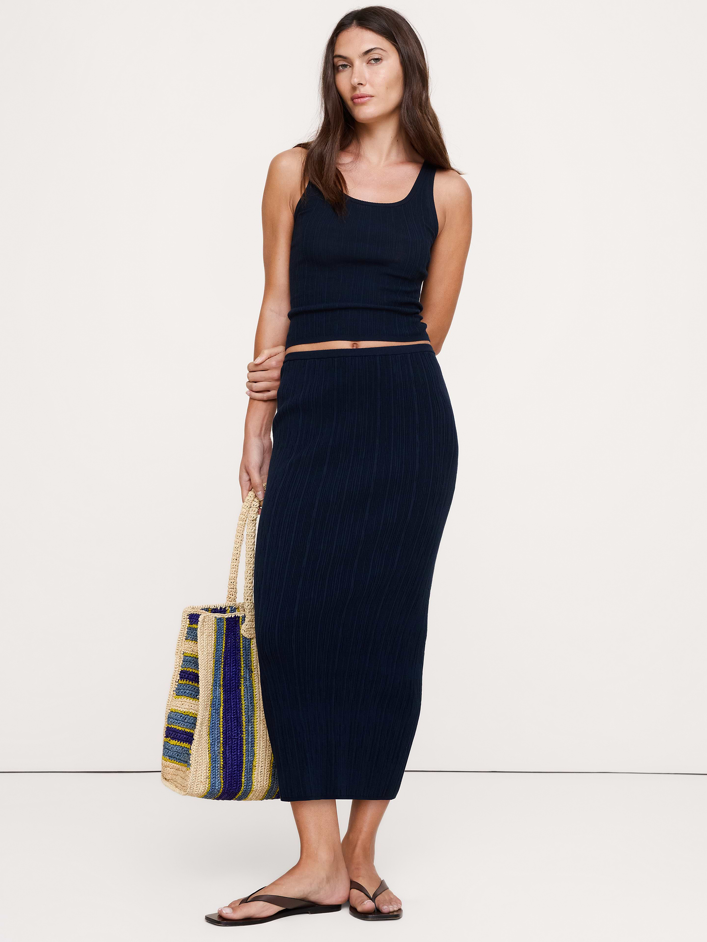L'image numéro 6 présente Camisole en tricot froissé