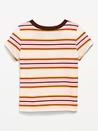 Image number 2 showing, Fitted Short-Sleeve T-Shirt for Girls