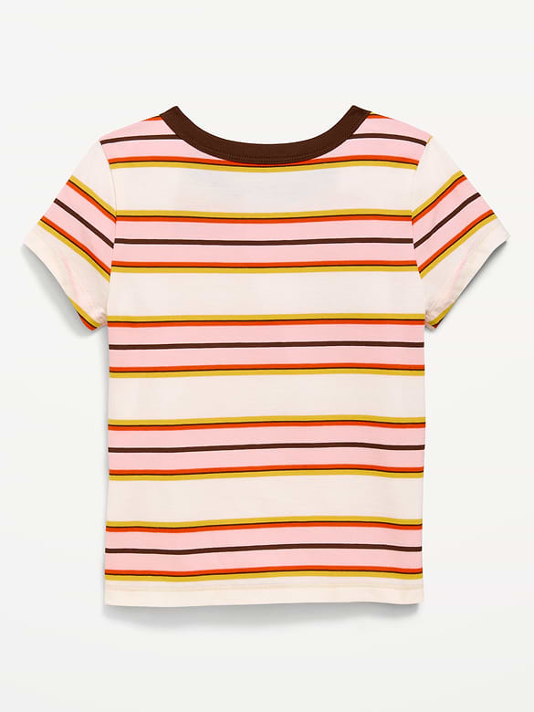 T-shirt ajusté à manches courtes pour fille