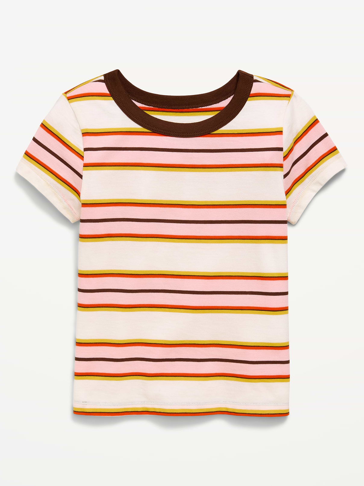 Image number 1 showing, Fitted Short-Sleeve T-Shirt for Girls