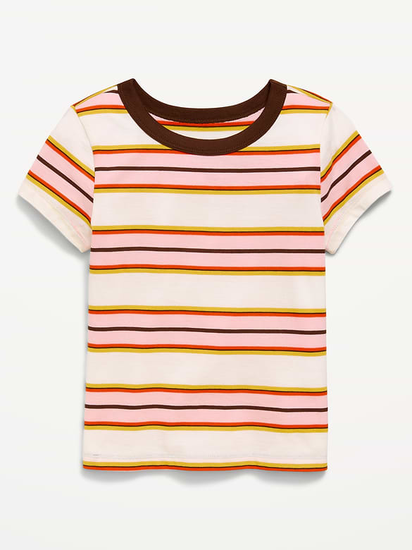 T-shirt ajusté à manches courtes pour fille