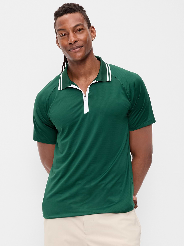Image number 1 showing, Modern Tech Zip Polo