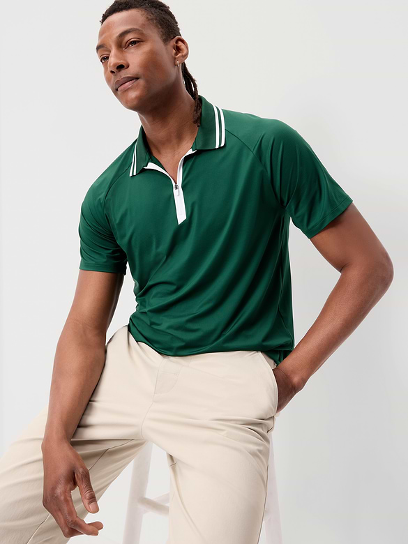 Modern Tech Zip Polo