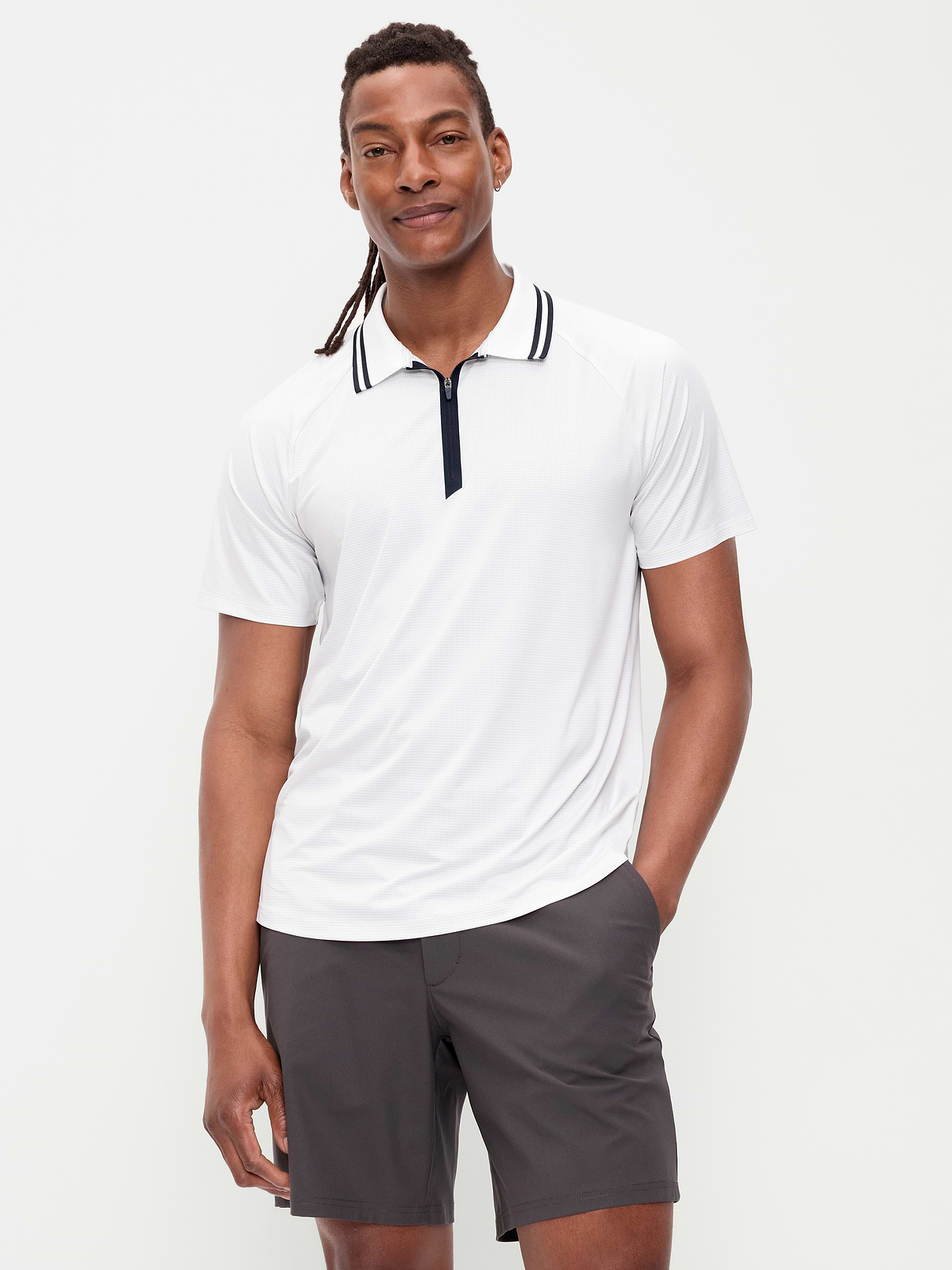 Modern Tech Zip Polo