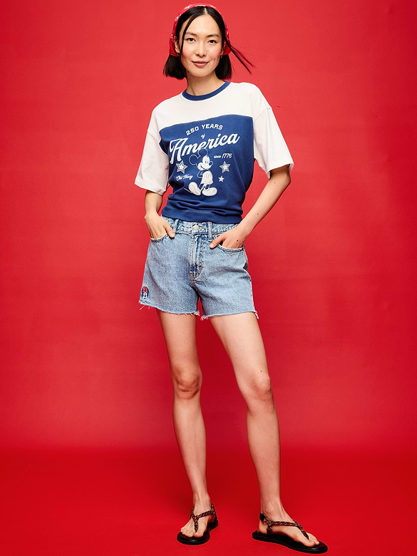 Old Navy x Disney Minnie Mouse High-Waisted OG Jean Cut-Off Shorts-- 4-inch inseam for Women