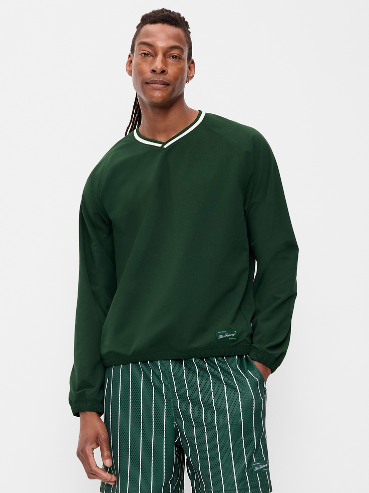 Image number 1 showing, V-Neck Pullover Windbreaker