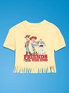 L'image numéro 3 présente T-shirt droit à ourlet à franges et à imprimé Histoire de jouets Old Navy x Pixar pour toute-petite
