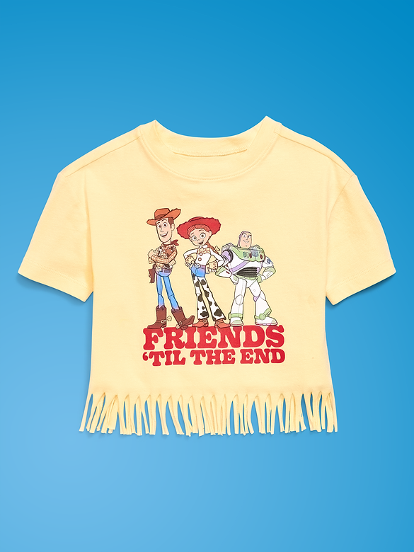 Old Navy x Pixar Toy Story Graphic Fringed-Hem T-Shirt for Toddler Girls