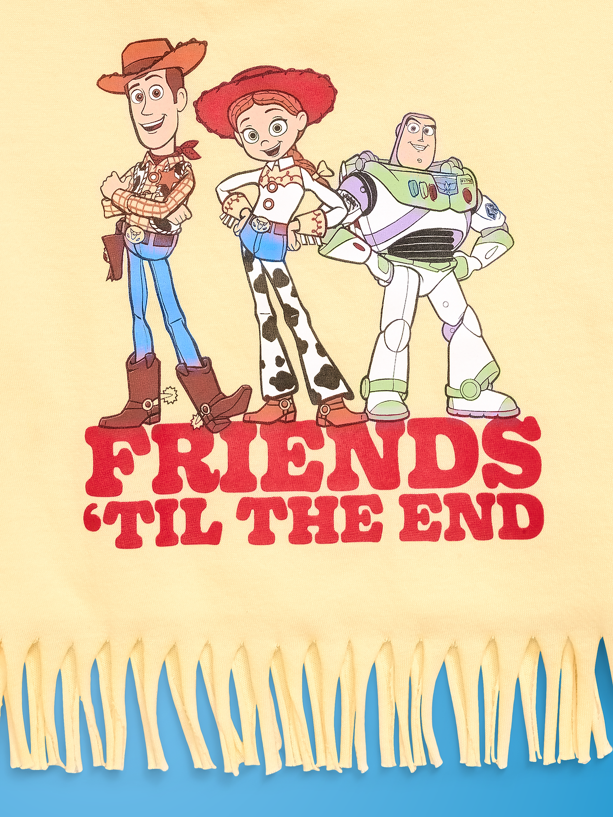 L'image numéro 4 présente T-shirt droit à ourlet à franges et à imprimé Histoire de jouets Old Navy x Pixar pour toute-petite