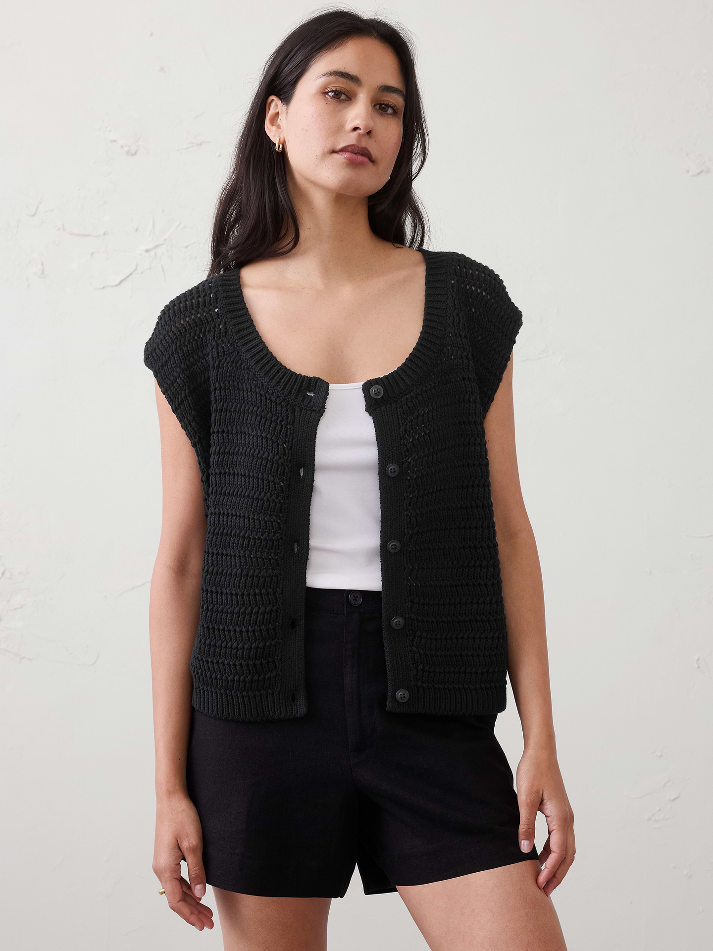 Image number 1 showing, Relaxed Textured Sweater Vest
