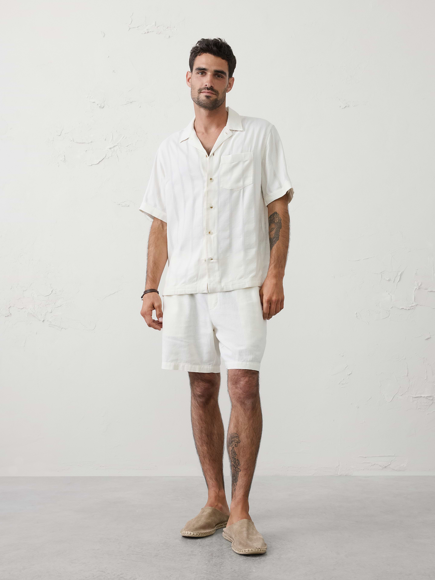 Image number 1 showing, Standard-Fit Seersucker Resort Shirt