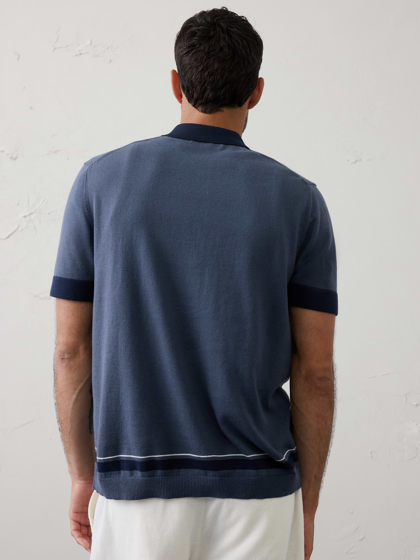 Image number 5 showing, Border Striped Sweater Polo