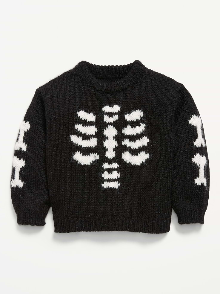 Image 1 of 1, crew neck, long puffy sleeves, drop shoulders, graphic at front, Product #904032