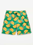 Image number 1 showing, Printed Knee Length Mesh Shorts for Boys