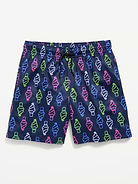 Image number 1 showing, Printed Knee Length Mesh Shorts for Boys