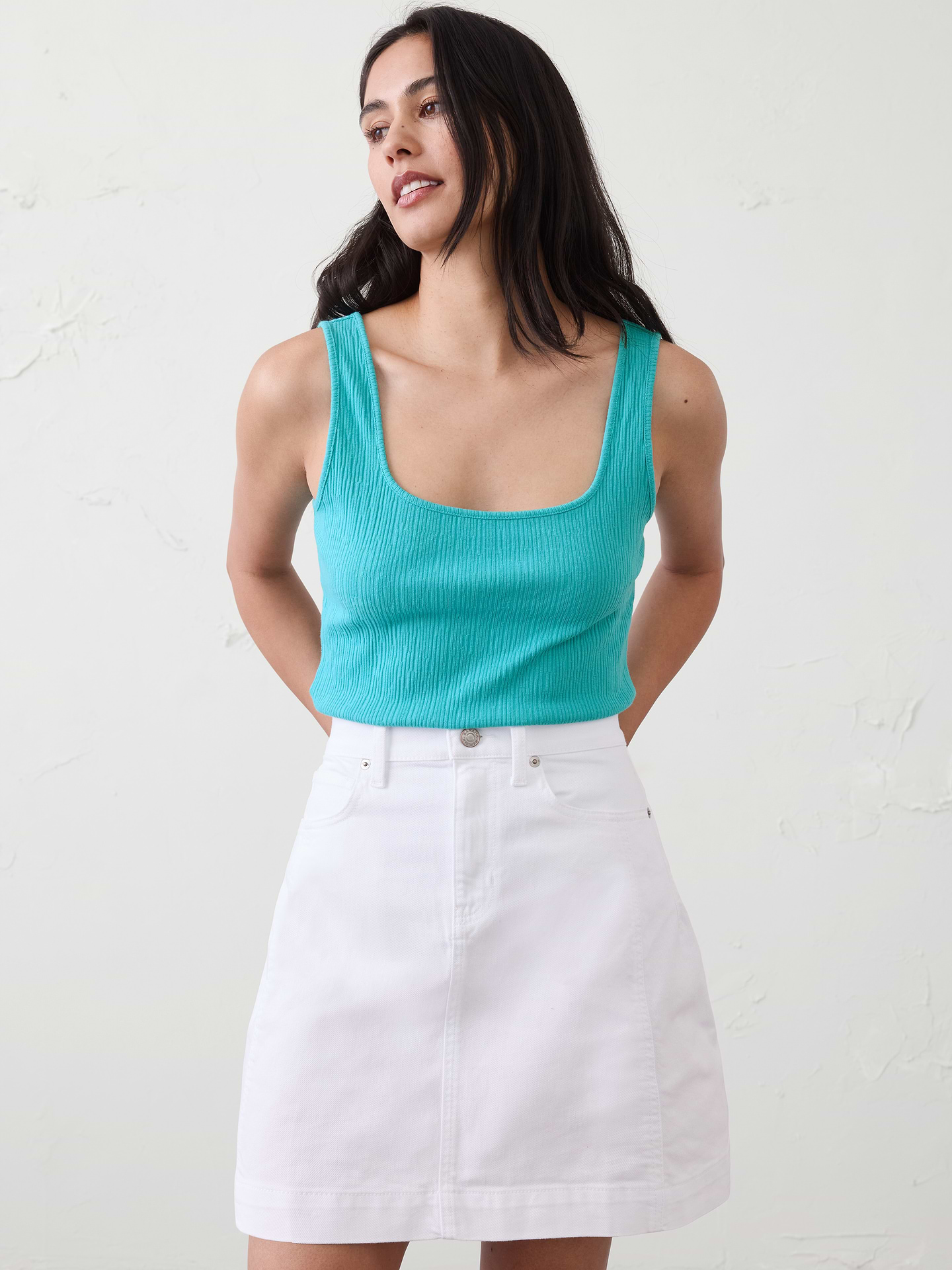 Image number 1 showing, Variegated Ribbed Tank
