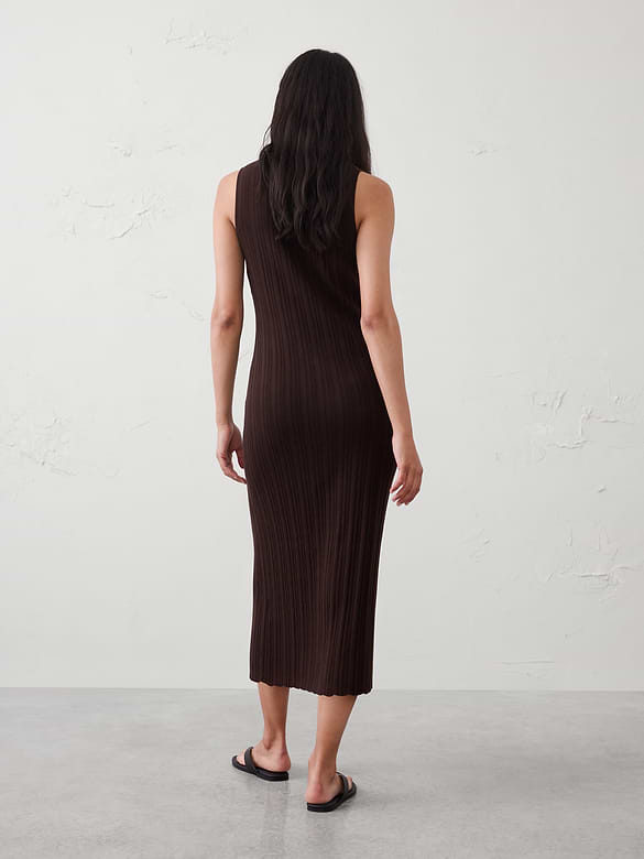 Button-Through Midi Dress