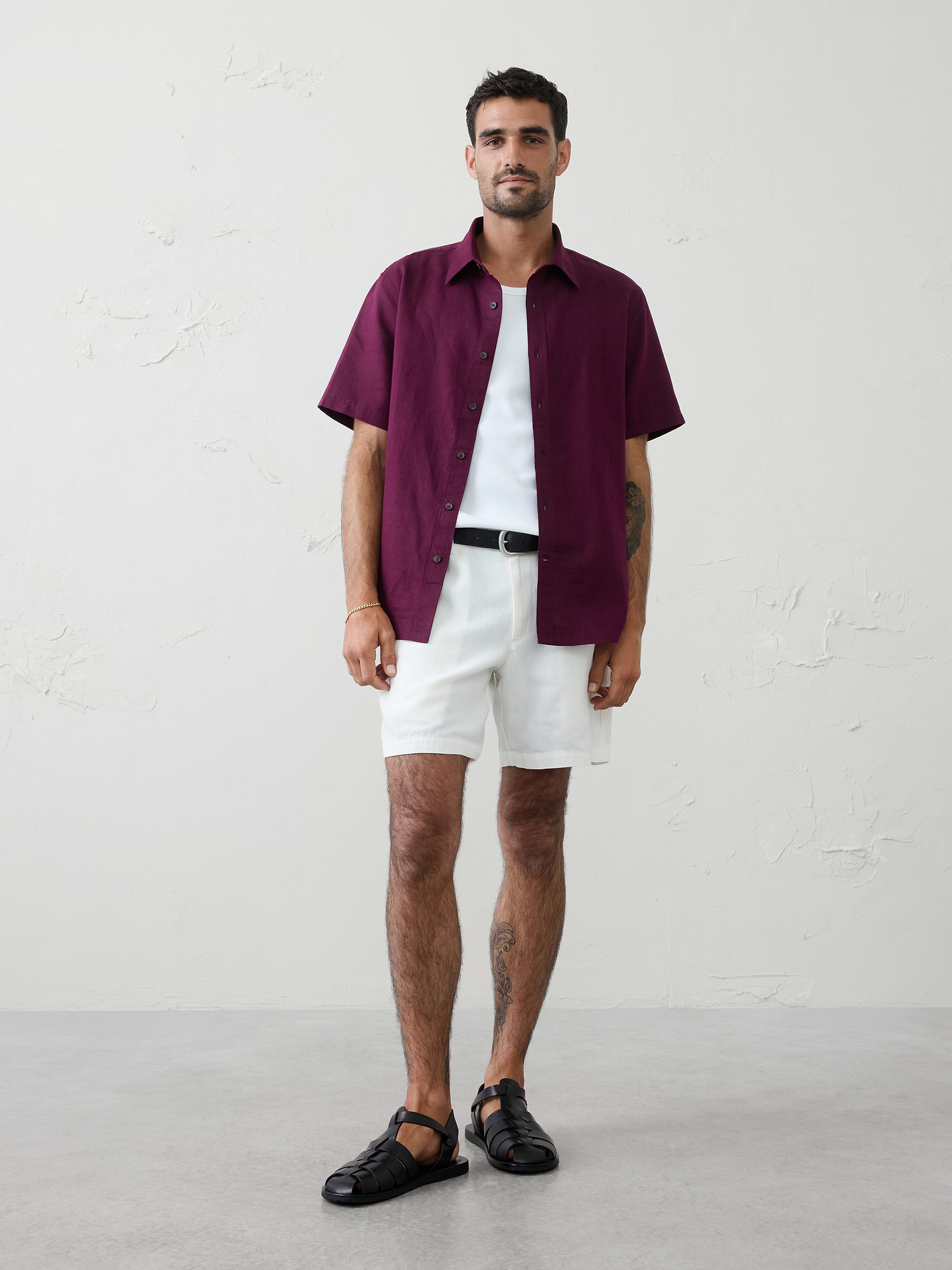 Image number 1 showing, Standard-Fit Linen-Blend Shirt