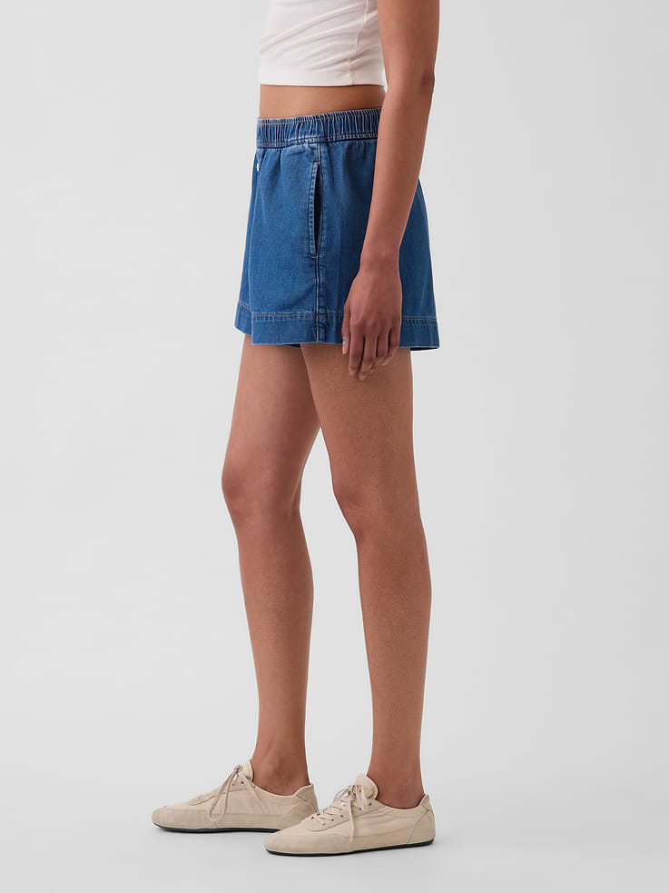 Image number 3 showing, Mid Rise UltraSoft Denim Boxer Shorts
