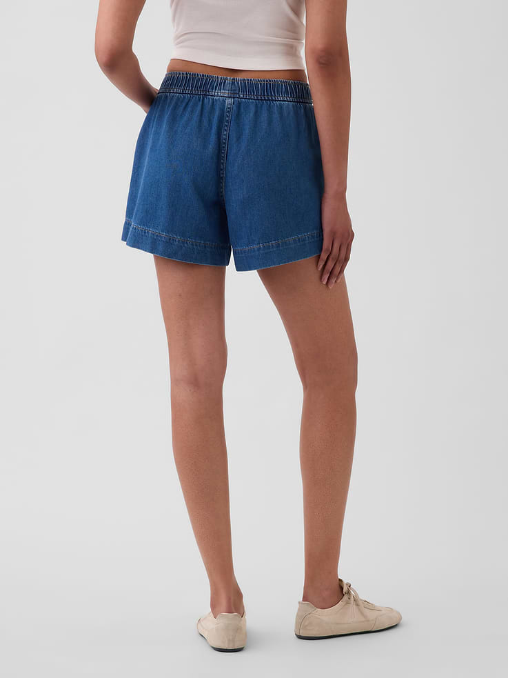 Image number 4 showing, Mid Rise UltraSoft Denim Boxer Shorts