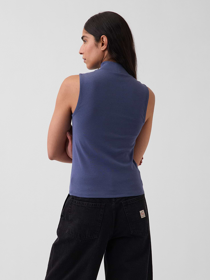 Image number 3 showing, Modern Mockneck Tank Top