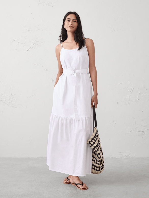Strappy Tiered Maxi Dress