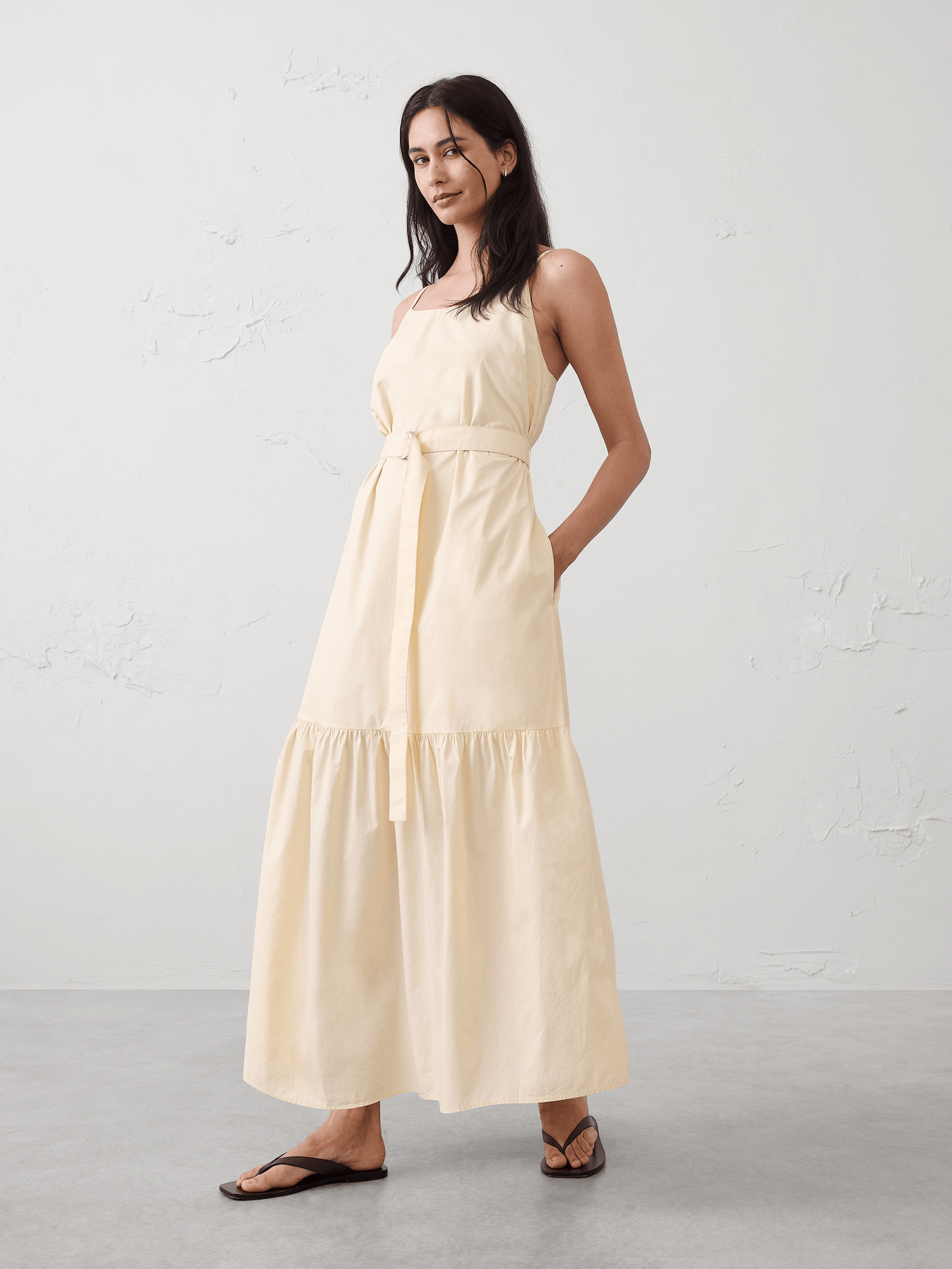 Image number 1 showing, Strappy Tiered Maxi Dress