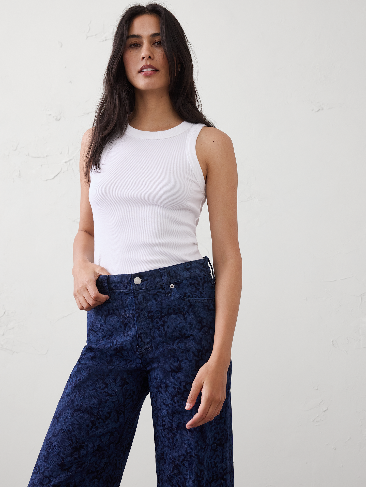 Image number 8 showing, Wide-Leg High-Rise Jean