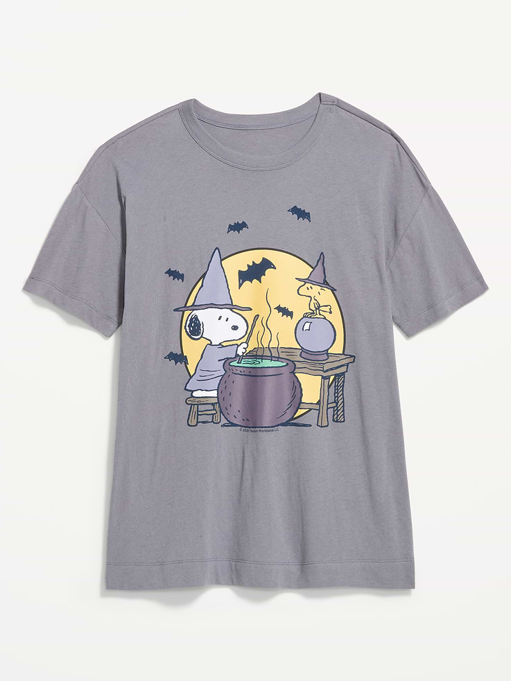 L'image numéro 3 présente T-shirt long surdimensionné à imprimé