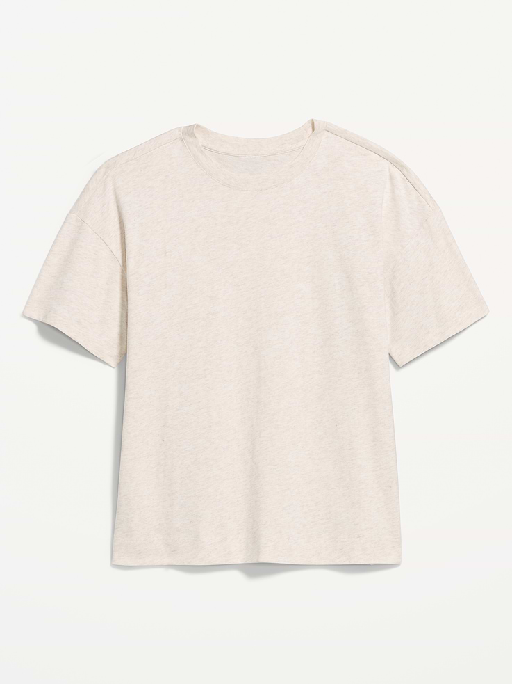 L'image numéro 4 présente T-shirt ras du cou rétro pour femme