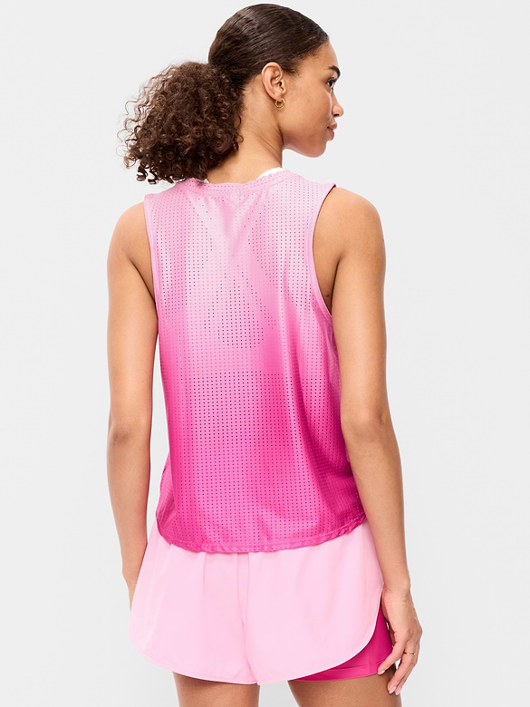 Mesh Muscle Tank Top