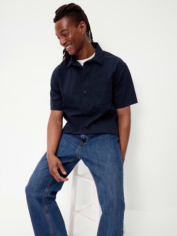 Loose Popover Work Shirt