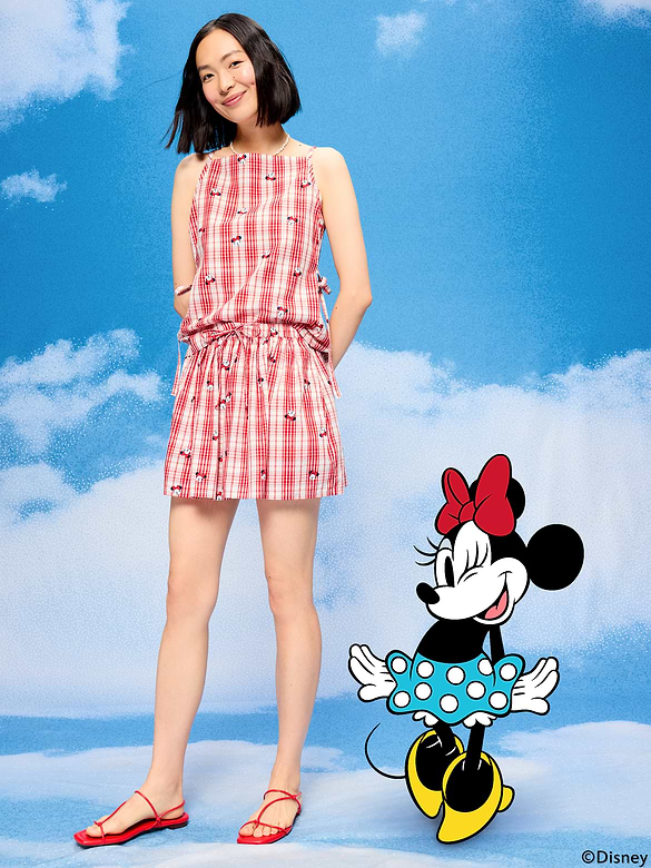 Old Navy x Disney Minnie Mouse Side-Tie Plaid Tank Top for Women