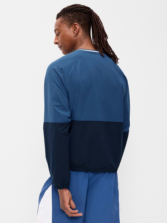 V-Neck Pullover Windbreaker