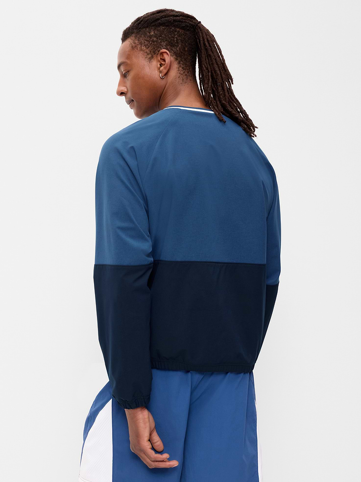 Image 2 of 4, V-Neck Pullover Windbreaker