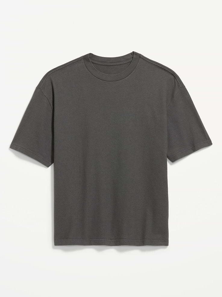 L'image numéro 3 présente T-shirt épais surdimensionné prélavé