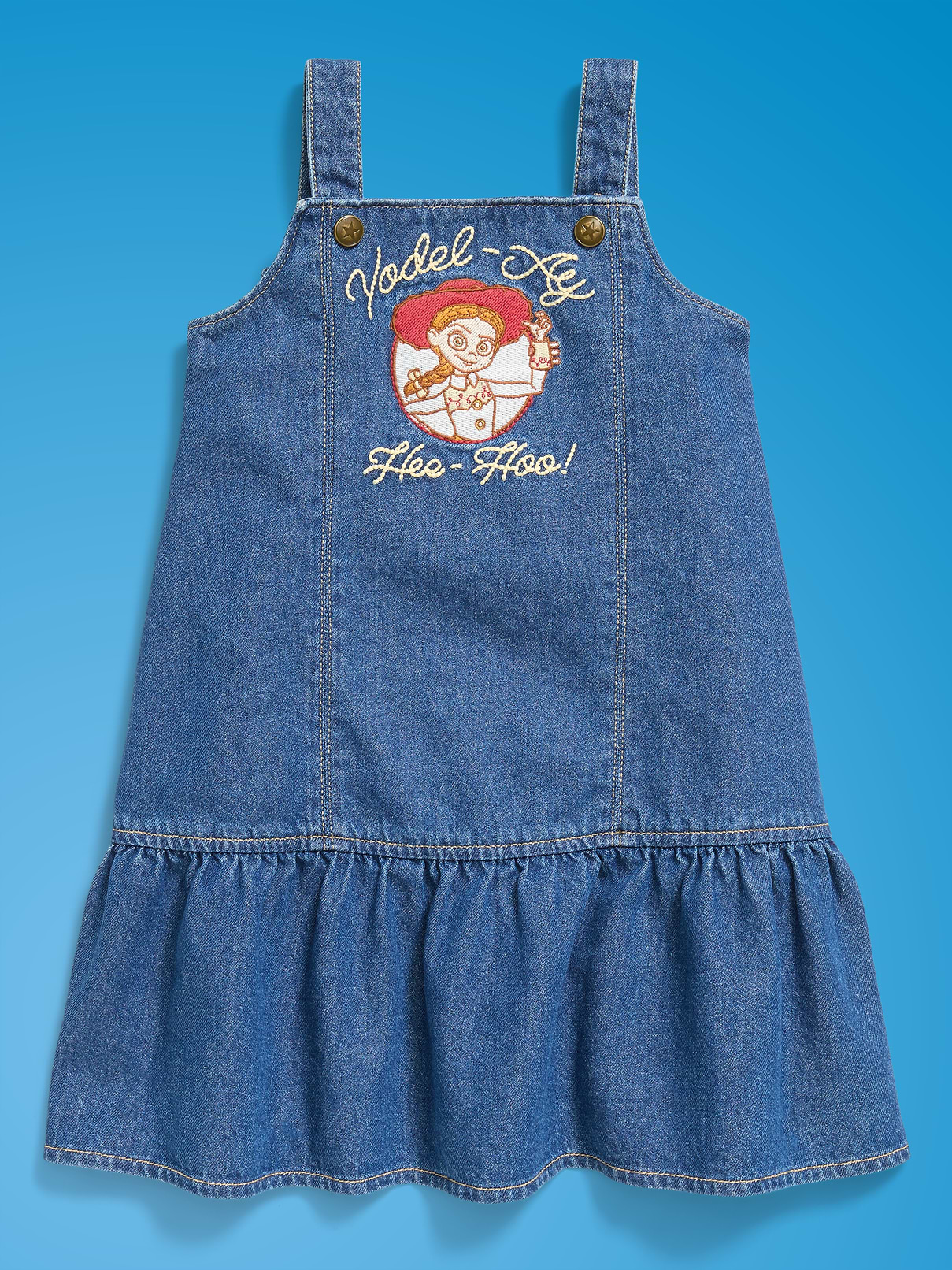 Image number 3 showing, Old Navy x Pixar Toy Story Western Denim Dress for Toddler Girls