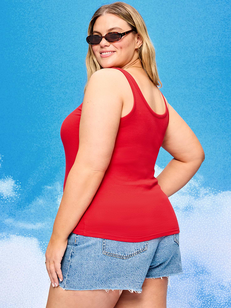 Image number 6 showing, Old Navy x Disney Mickey Mouse Ribbed Scoop-Neck Tank Top for Women