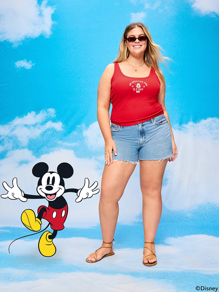 Image number 5 showing, Old Navy x Disney Mickey Mouse Ribbed Scoop-Neck Tank Top for Women
