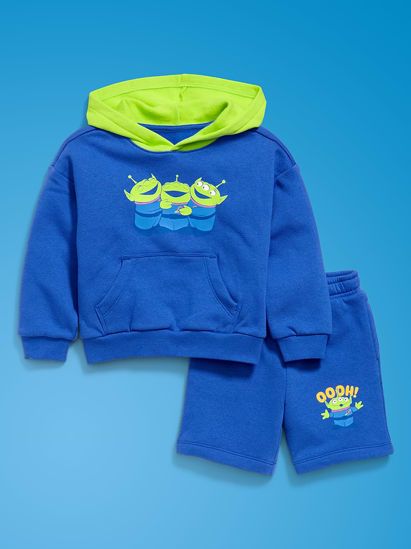 Old Navy x Pixar Toy Story Pullover Hoodie and Shorts Set for Toddler Boys