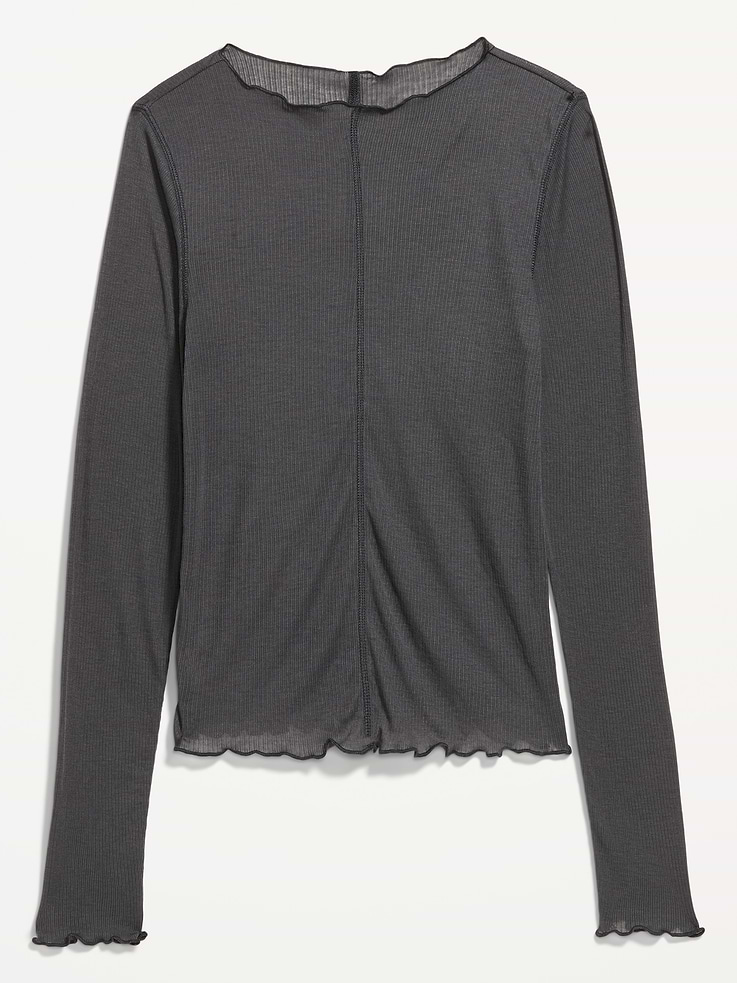 Image number 4 showing, Lettuce-Edge Tissue T-Shirt