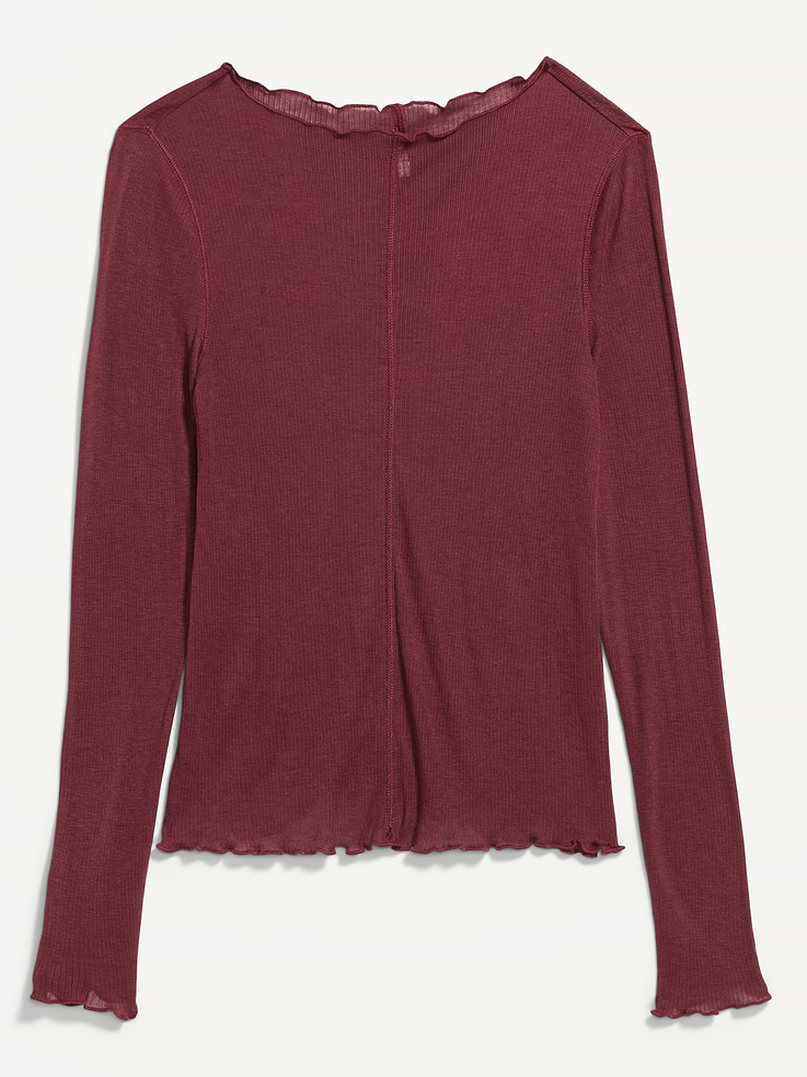 Image number 4 showing, Lettuce-Edge Tissue T-Shirt