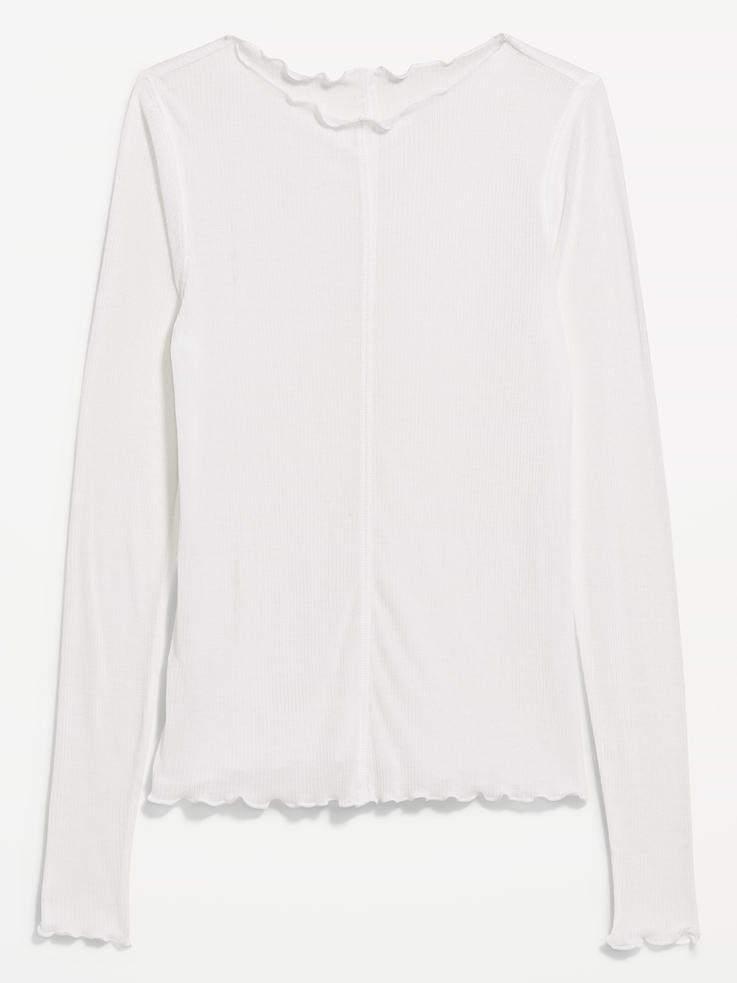 Image number 4 showing, Lettuce-Edge Tissue T-Shirt