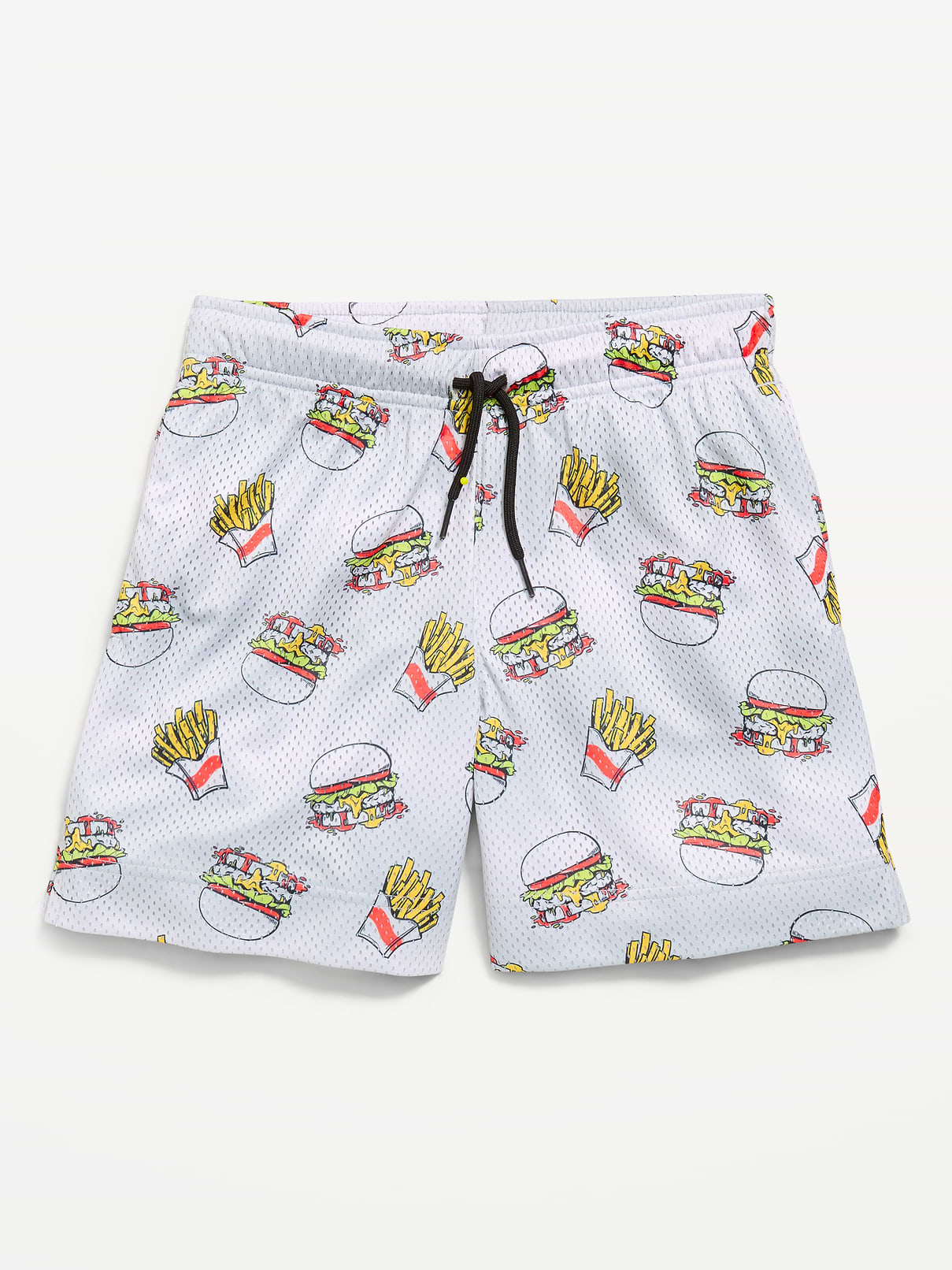 Image number 1 showing, Printed Knee Length Mesh Shorts for Boys