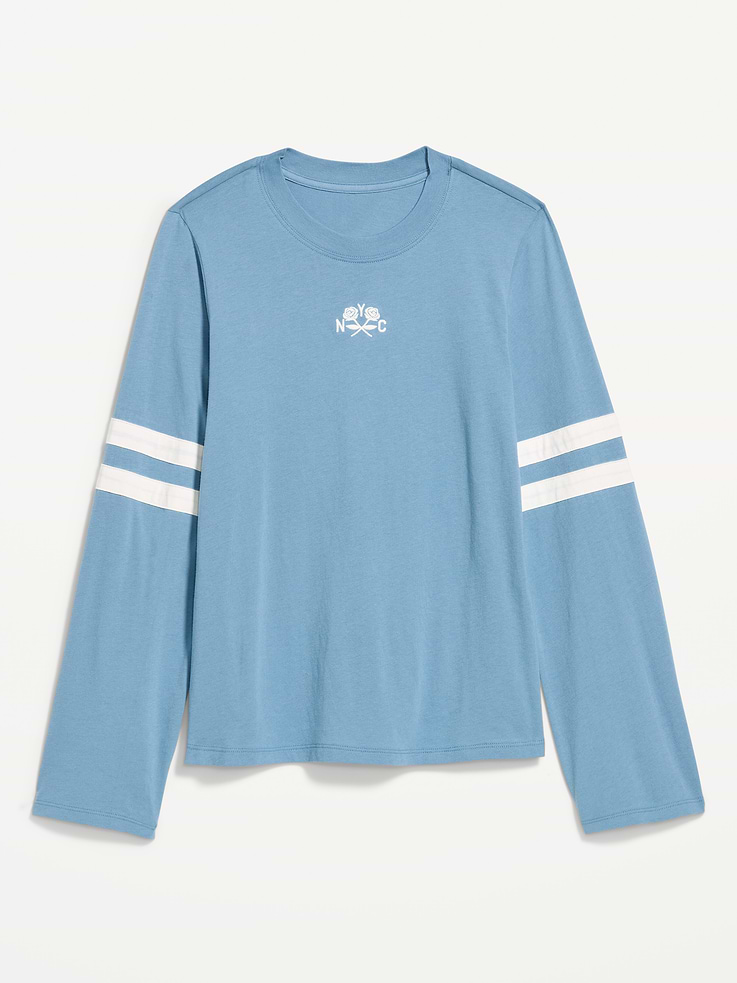 Image number 5 showing, EveryWear Long-Sleeve Graphic T-Shirt