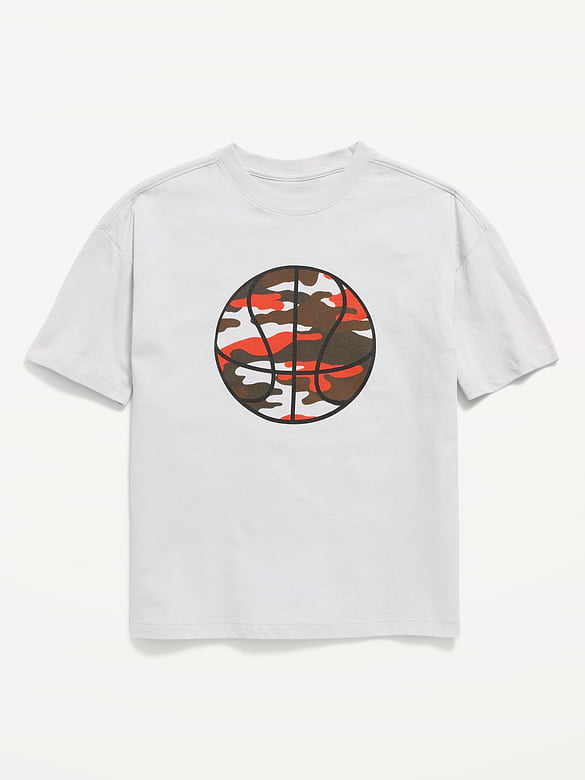 T-shirt surdimensionné à manches courtes et à imprimé pour garçon