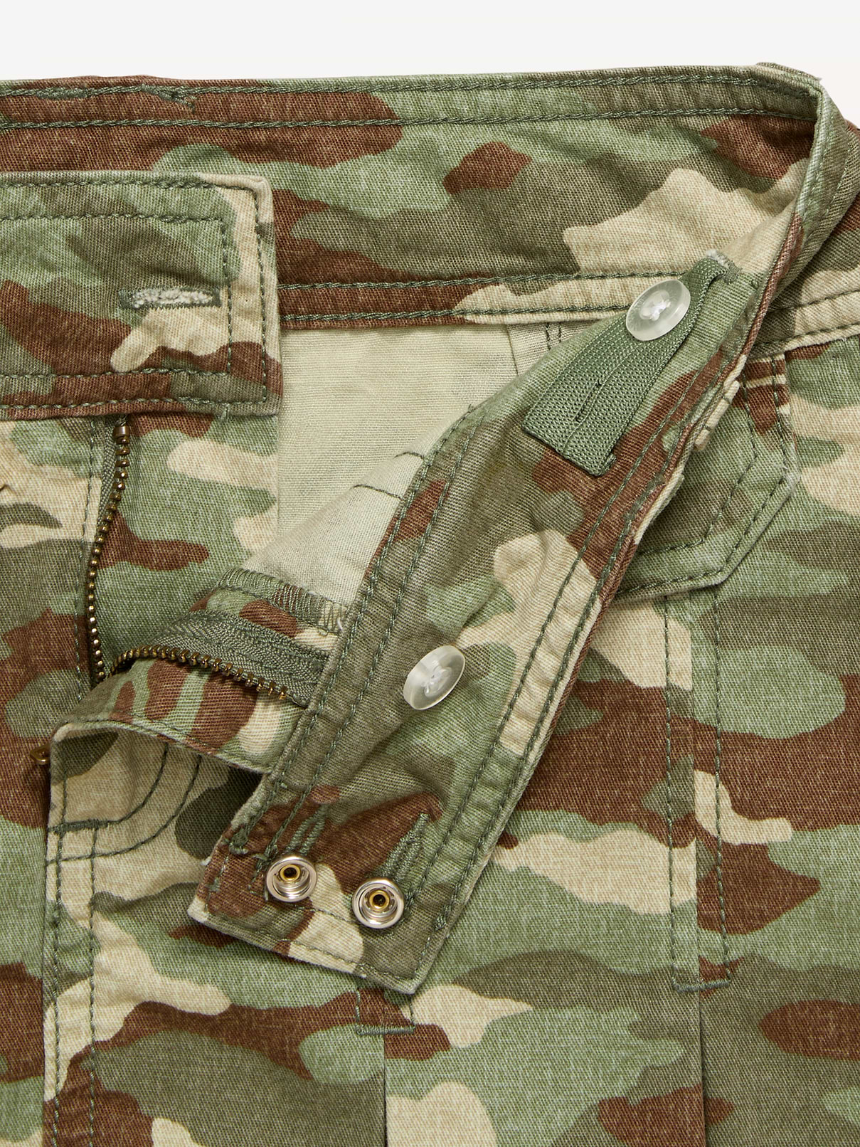 Image number 5 showing, Pleated Utility Twill Skirt for Girls