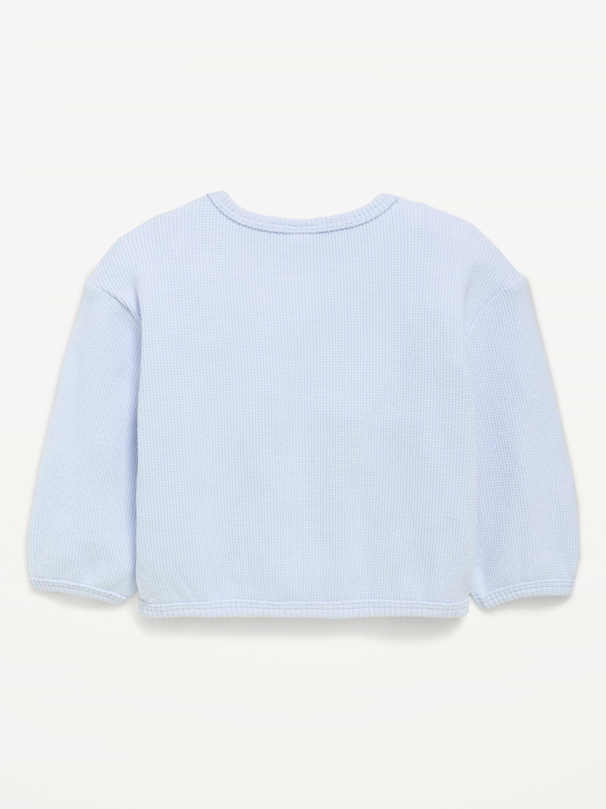 Image number 3 showing, Long-Sleeve Waffle-Knit Pocket Sweatshirt for Baby